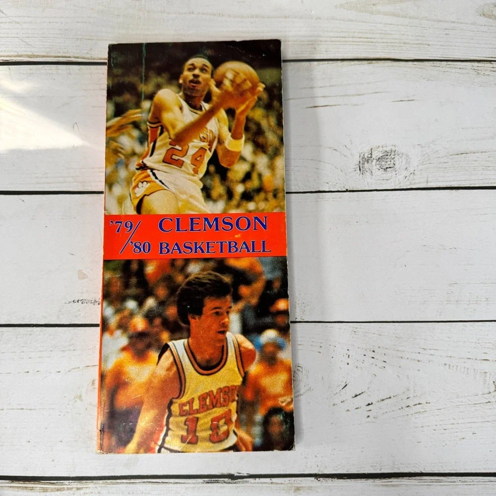 1979-80 Clemson Tigers Men's Basketball Media Guide Larry Nance Program College